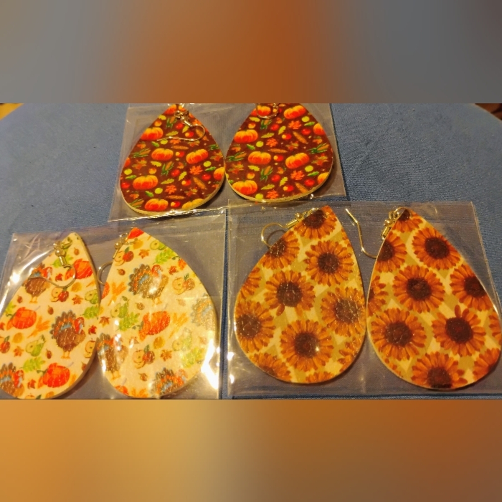 Fall earrings - Picture 2 of 5
